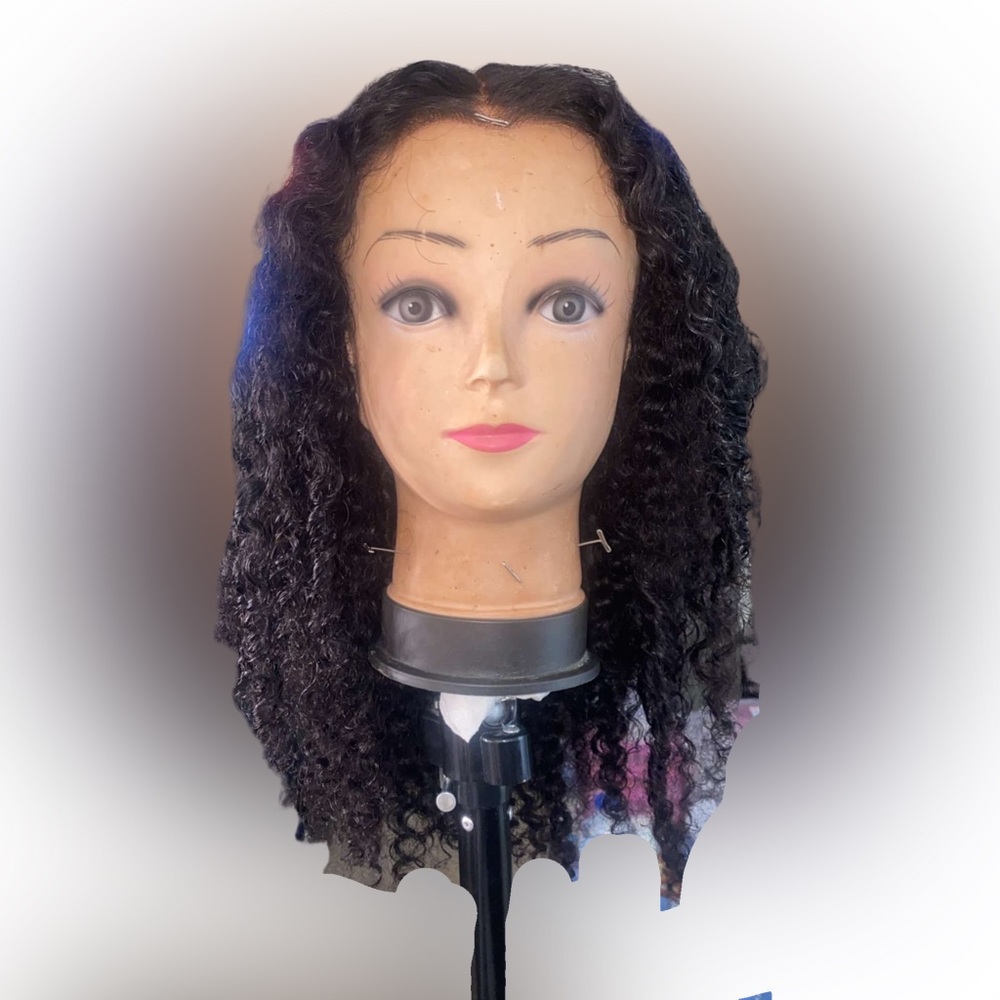 Kinky curly M cap wig